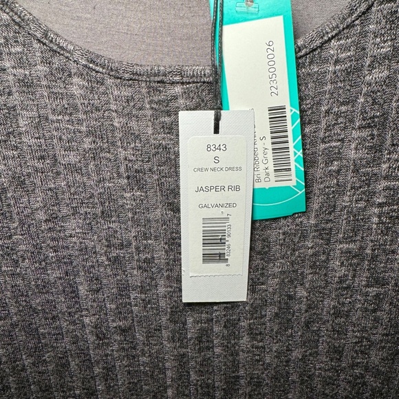 Michael Stars Jasper Rib Knit Dress NWT Women’s Small – Long Sleeve Crew Neck - Picture 5 of 7